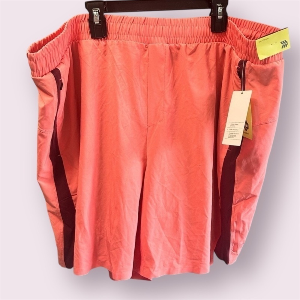 All in Motion Pink/Red Running Shorts XXL